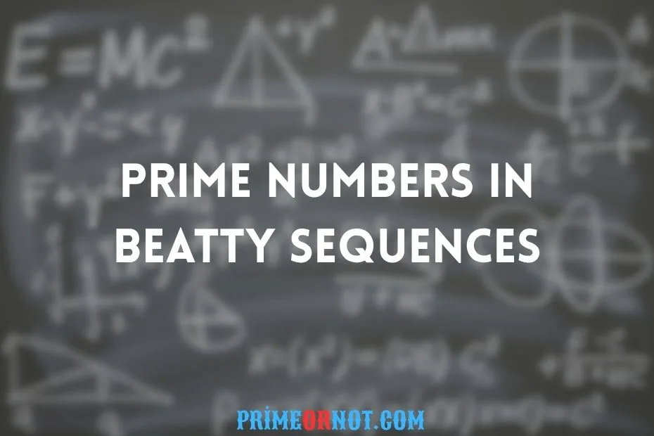 Prime Numbers In Beatty Sequences